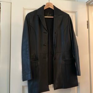 Vintage Leather Jacket - Black